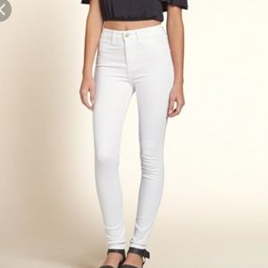 HOLLISTER HIGH RISE SUPER SKINNY CROP JEANS OR-24